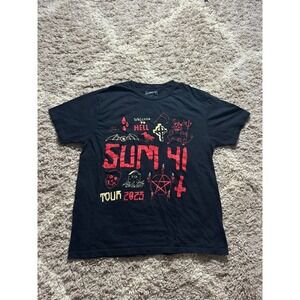 Sum 41 Tour 2023 T-Shirt Mens Large Welcome To Hell Band Merch